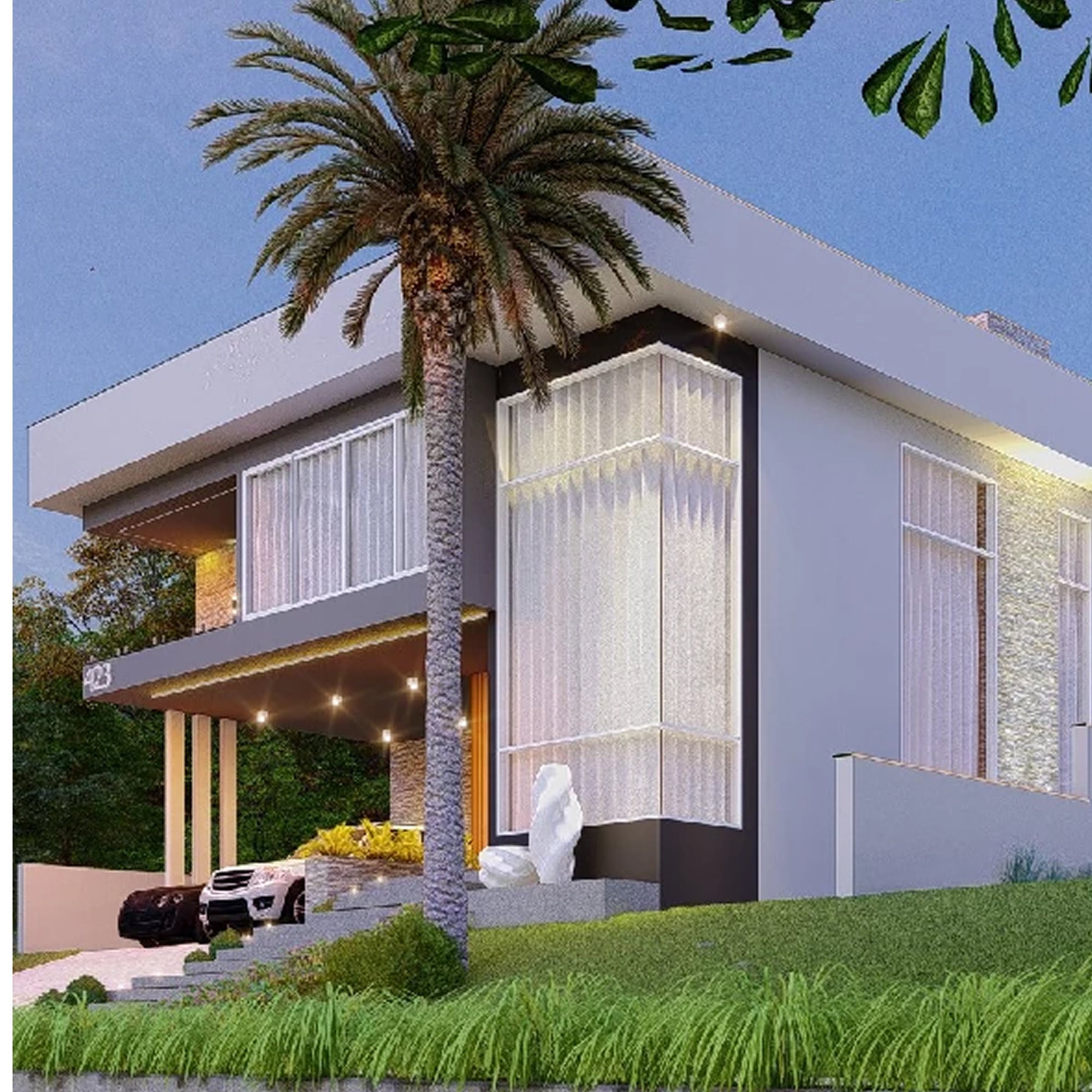 Casa de alto padrão construída pela MRW Engenharia - Projeto 2